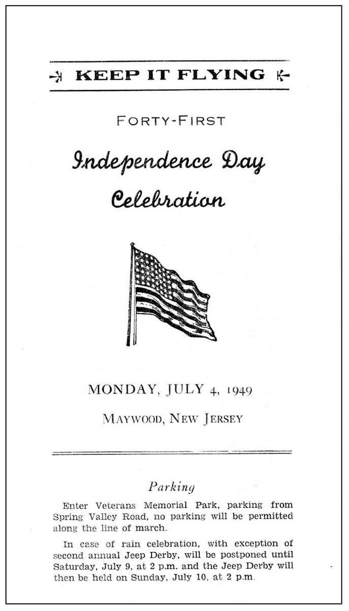 The cover of the 41st Independence Day Celebration program from July 4 1949 - photo 4