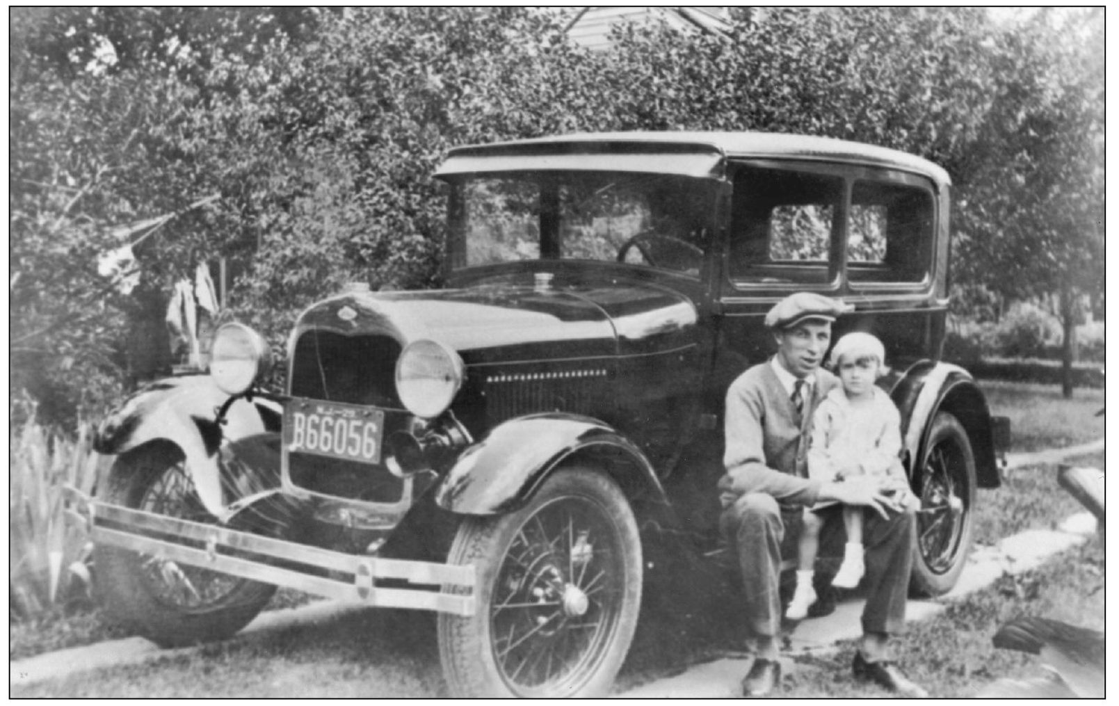 D Wesley Hoag and his daughter Peggy are shown on August 4 1929 sitting on - photo 6