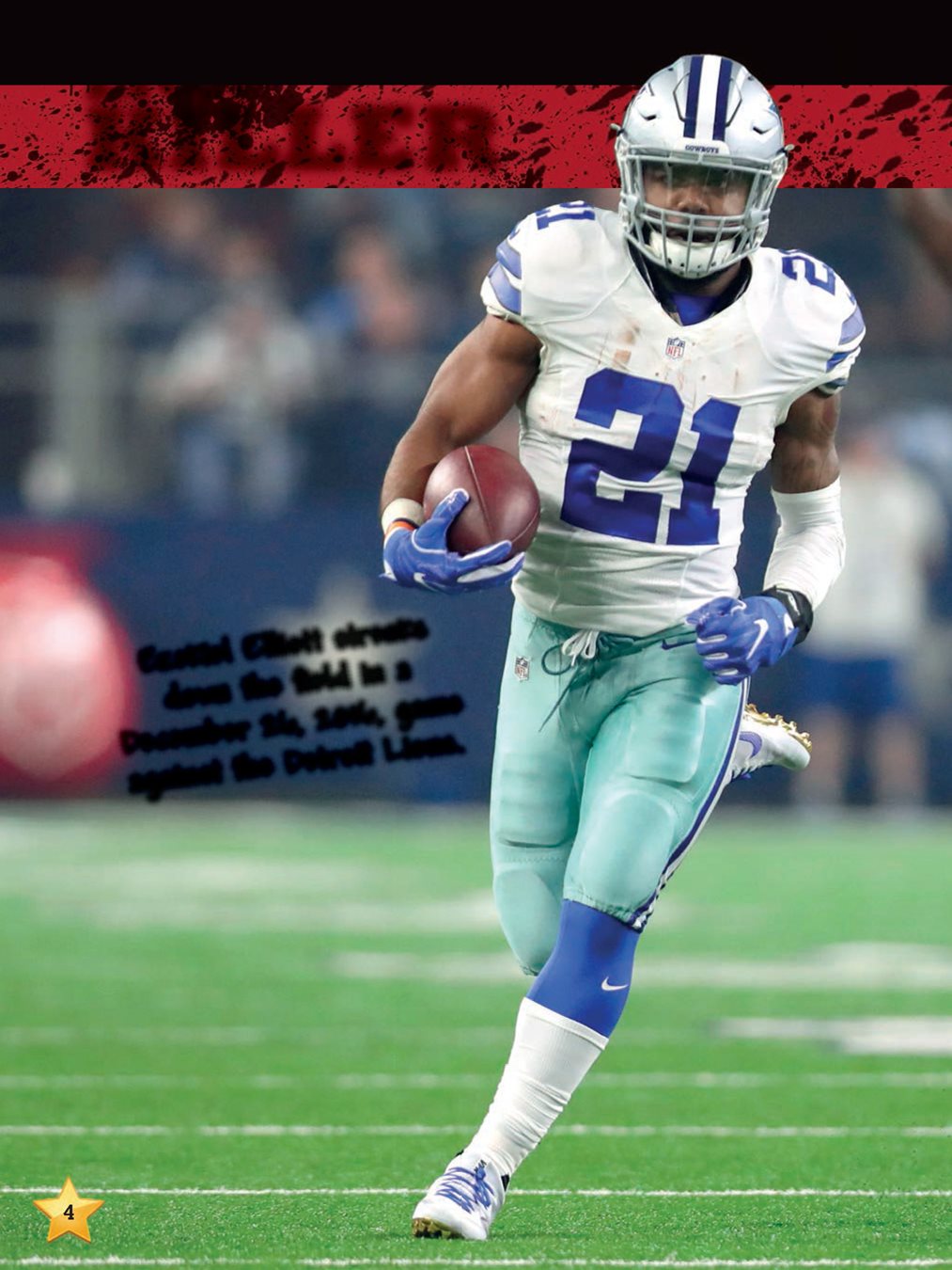 LION KILLER Ezekiel Elliott streaks down the field in a December 26 2016 - photo 6