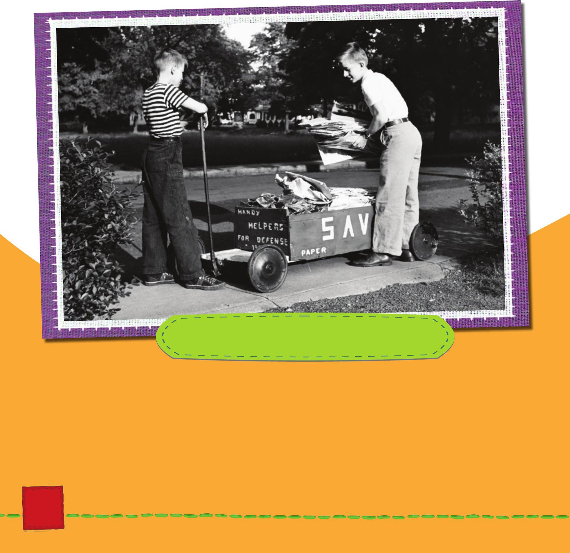 These boys help their community by collecting paper in 1942 Leaders make - photo 7