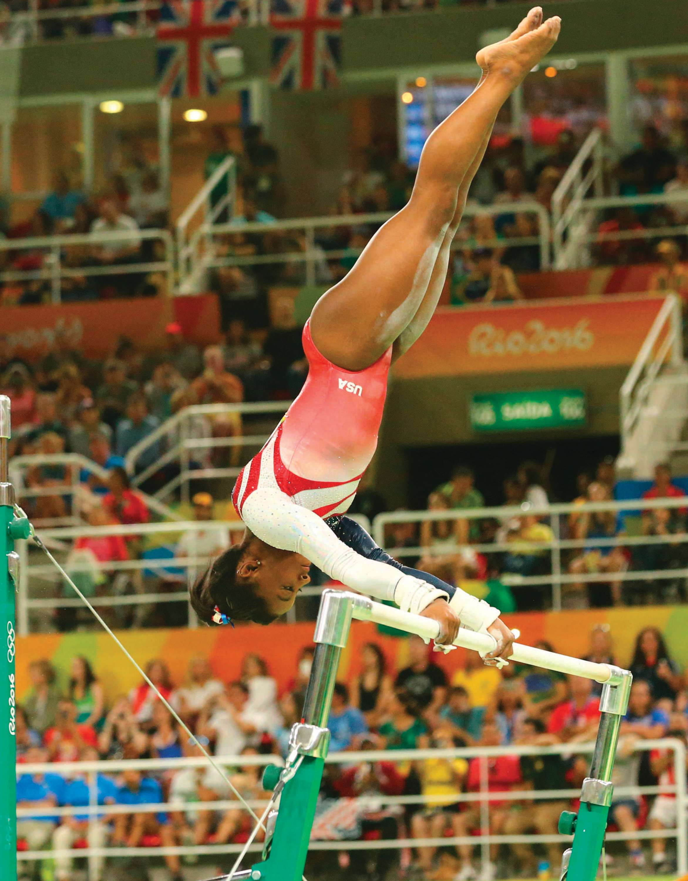 SimoneBiles gymnast crowd Who else do you see stunt rider - photo 35