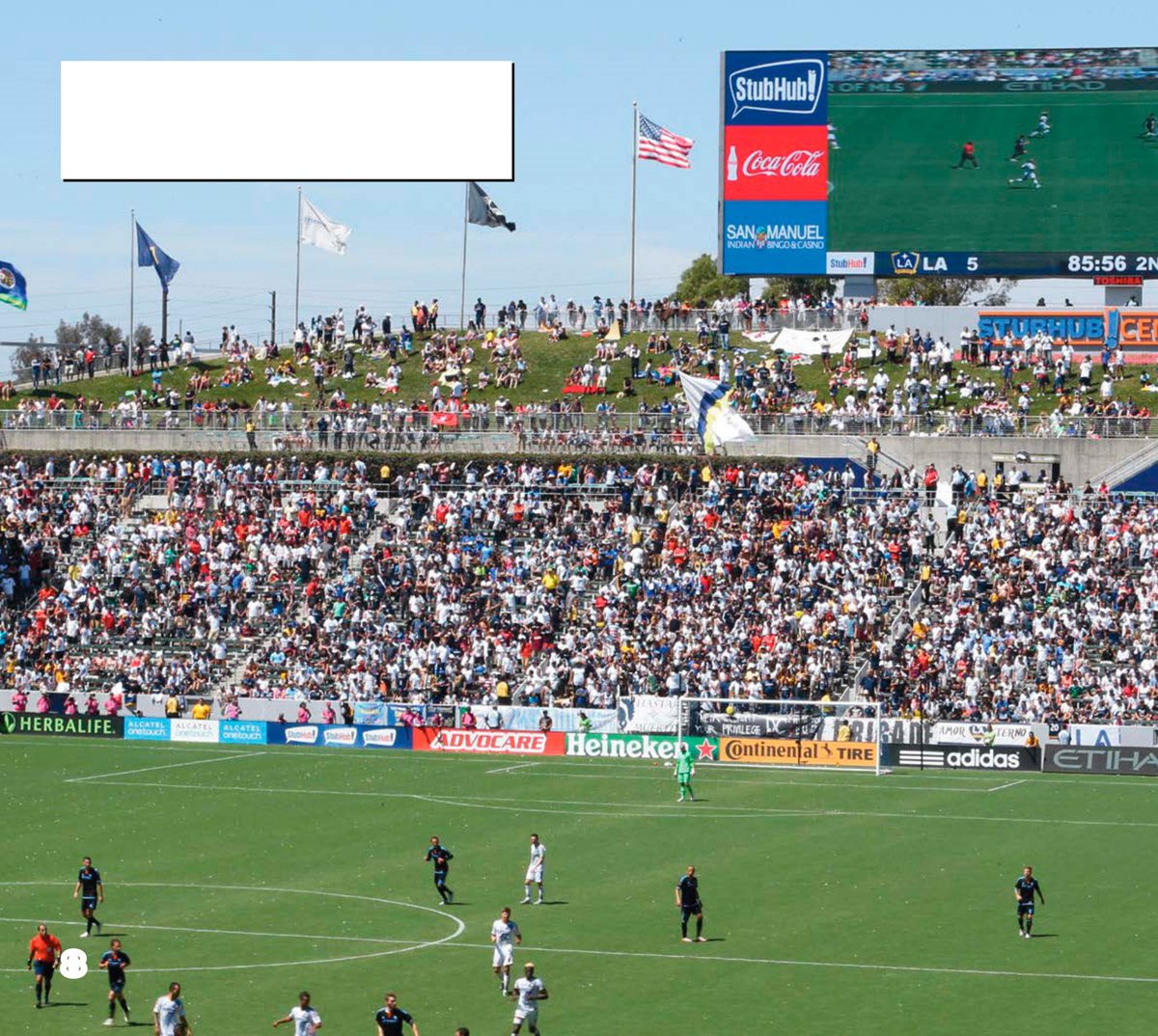 Fans at Galaxy matches can watch from their seats or relax on a grassy bank - photo 10