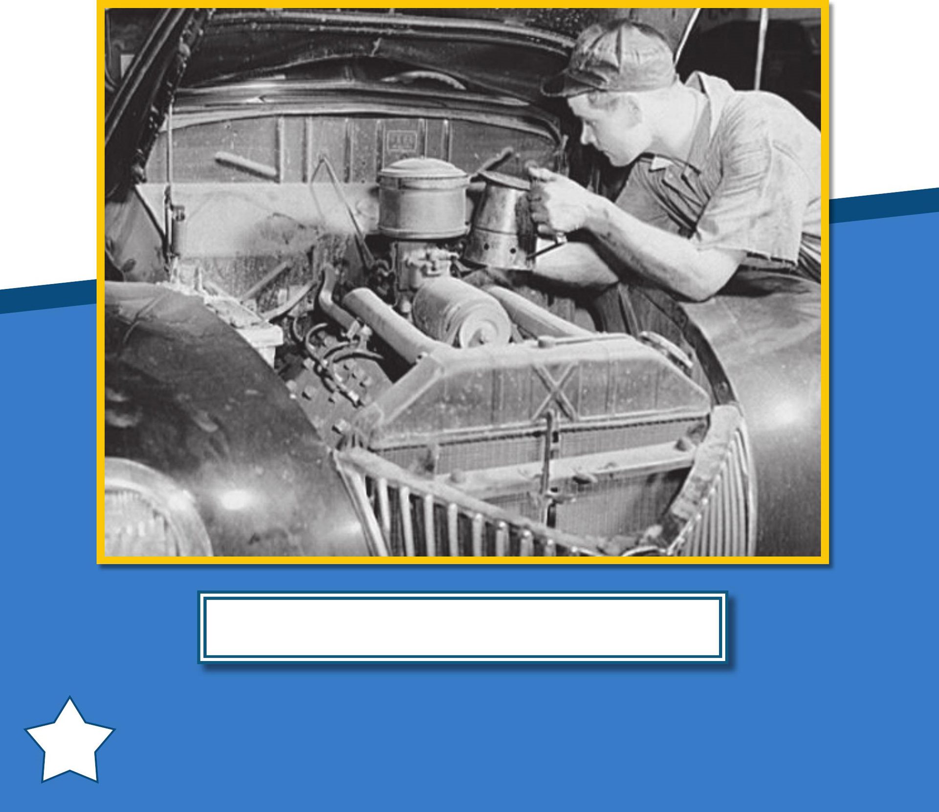 A man is paid to fix a car long ago At Your Service Services are work or - photo 9