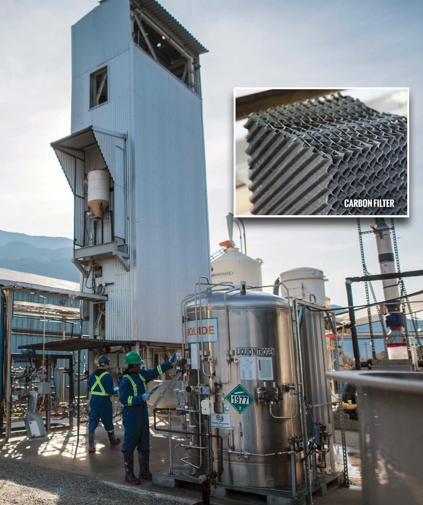 This direct air carbon capture facility in British Columbia Canada uses fans - photo 8