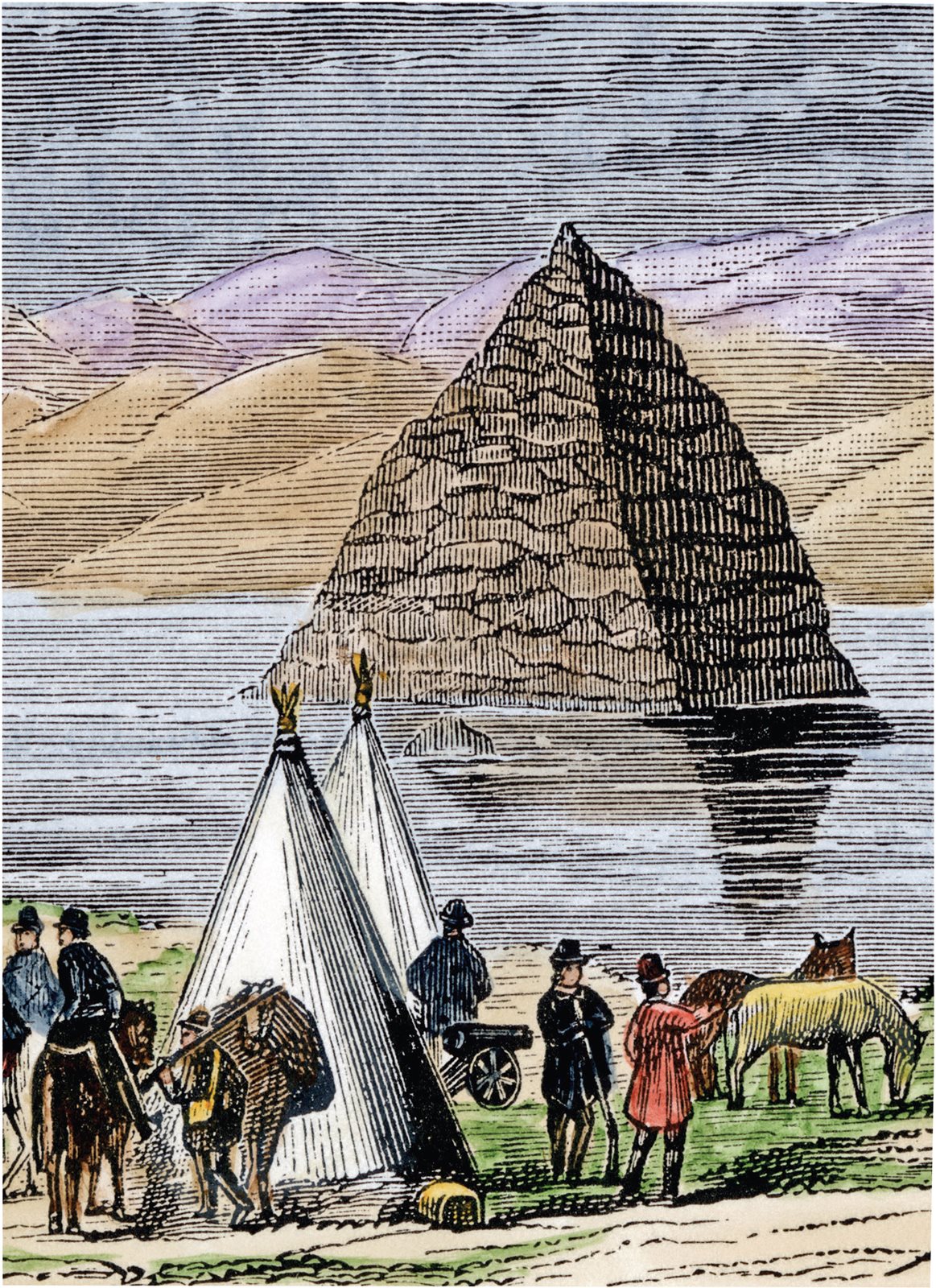 Explorer John Charles Frmont met the Paiute at a large lake he named Pyramid - photo 6