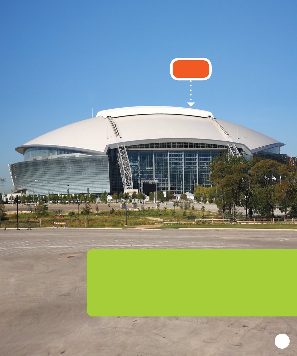 dome In some stadiums the roofs are dome - shaped A dome looks like the - photo 15