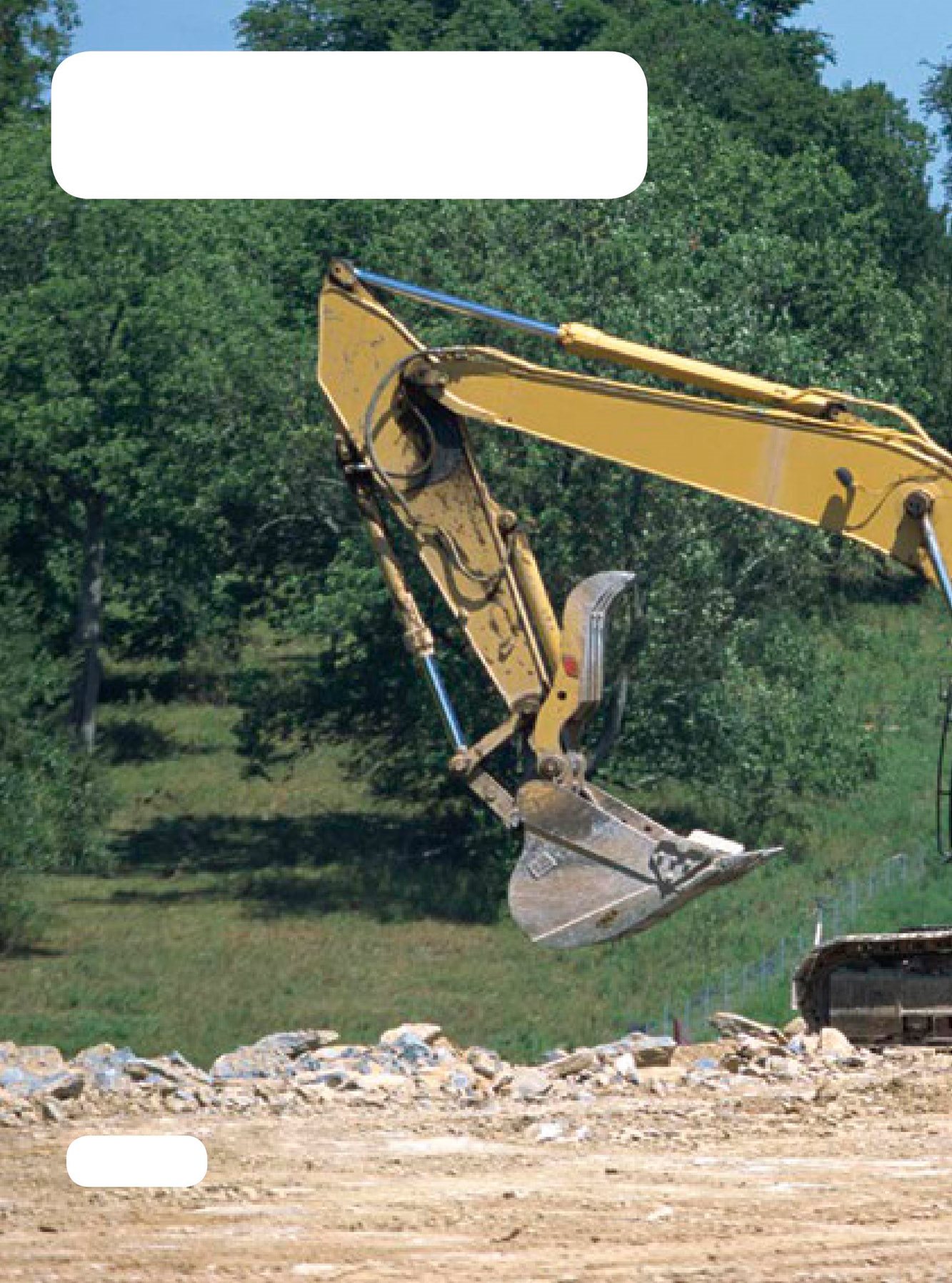 Big diggers work to make a new road They dig up trees and rocks that are - photo 4