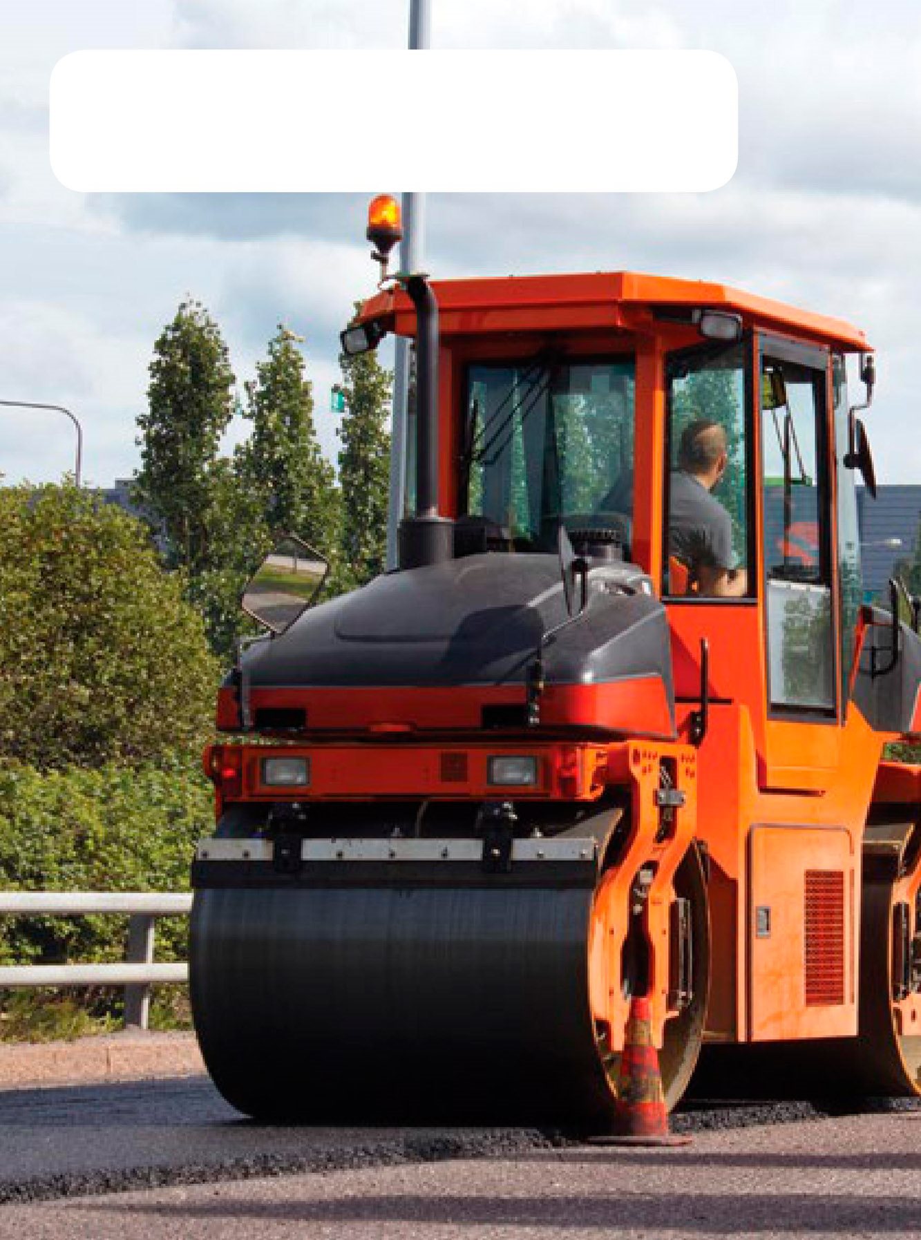 8 9 Then big rollers work to make the road smooth They drive on the new - photo 10