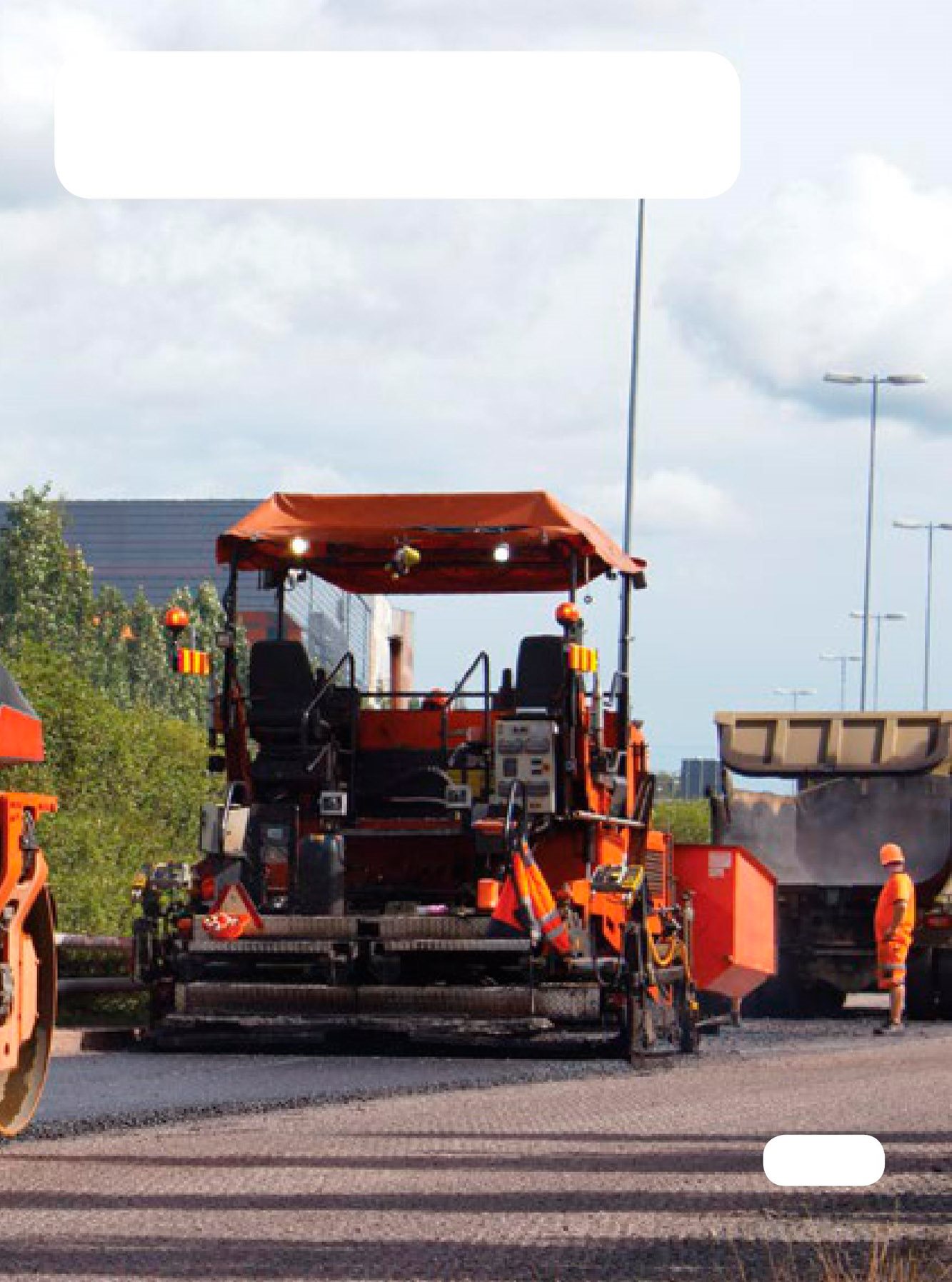 8 9 Then big rollers work to make the road smooth They drive on the new - photo 11