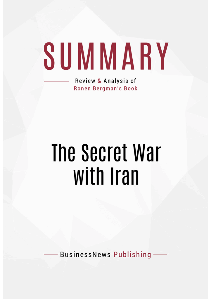 Book Presentation The Secret War with Iran by Ronen Bergman Book Abstract In - photo 3