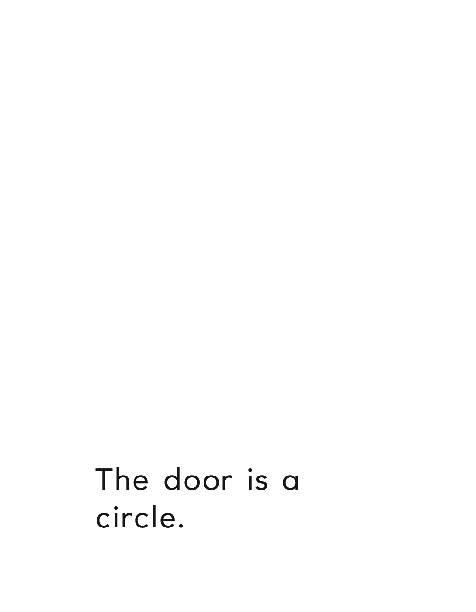 The door is a circle - photo 12