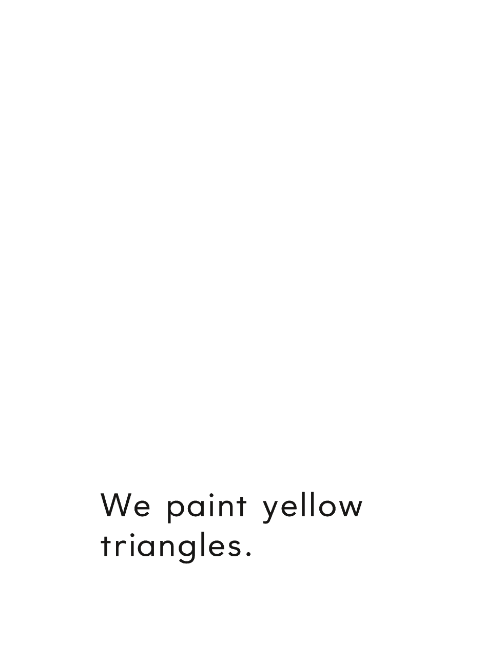 We paint yellow triangles - photo 24