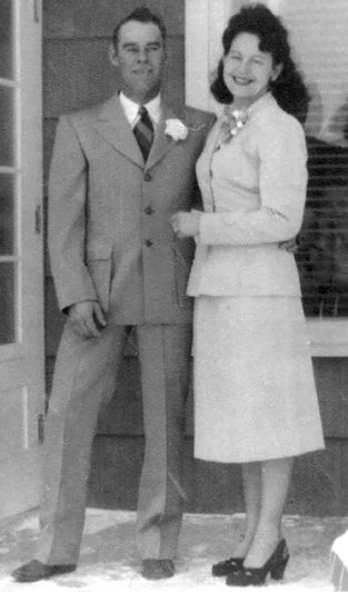 Bill Haynes Fay Poloson Wedding Day December 15 1951 Fay on Jule Bar at - photo 10