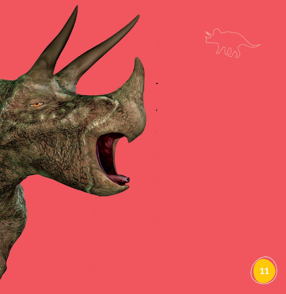 Triceratops had three horns Two horns were above its eyes One was - photo 11