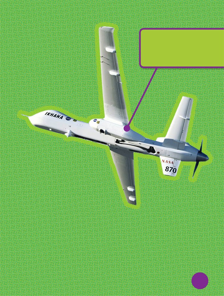 This UAV carries sensors under its left wing UAVs are very useful for - photo 13