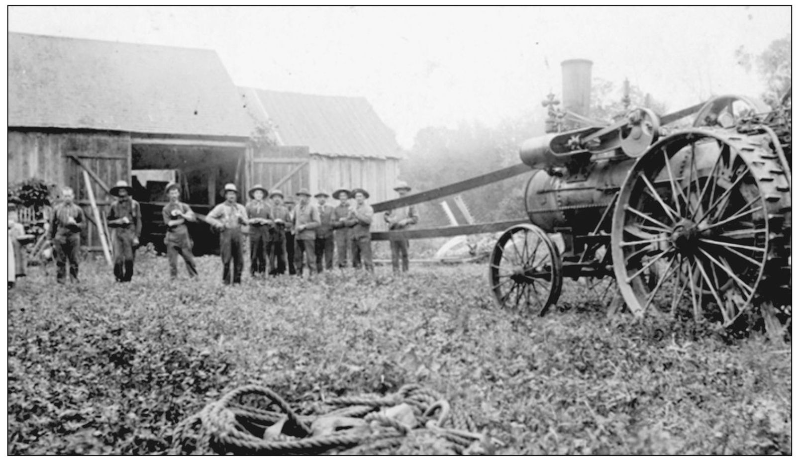 In 1910 the threshing crew came to harvest the wheat on the Hubert Champagne - photo 6