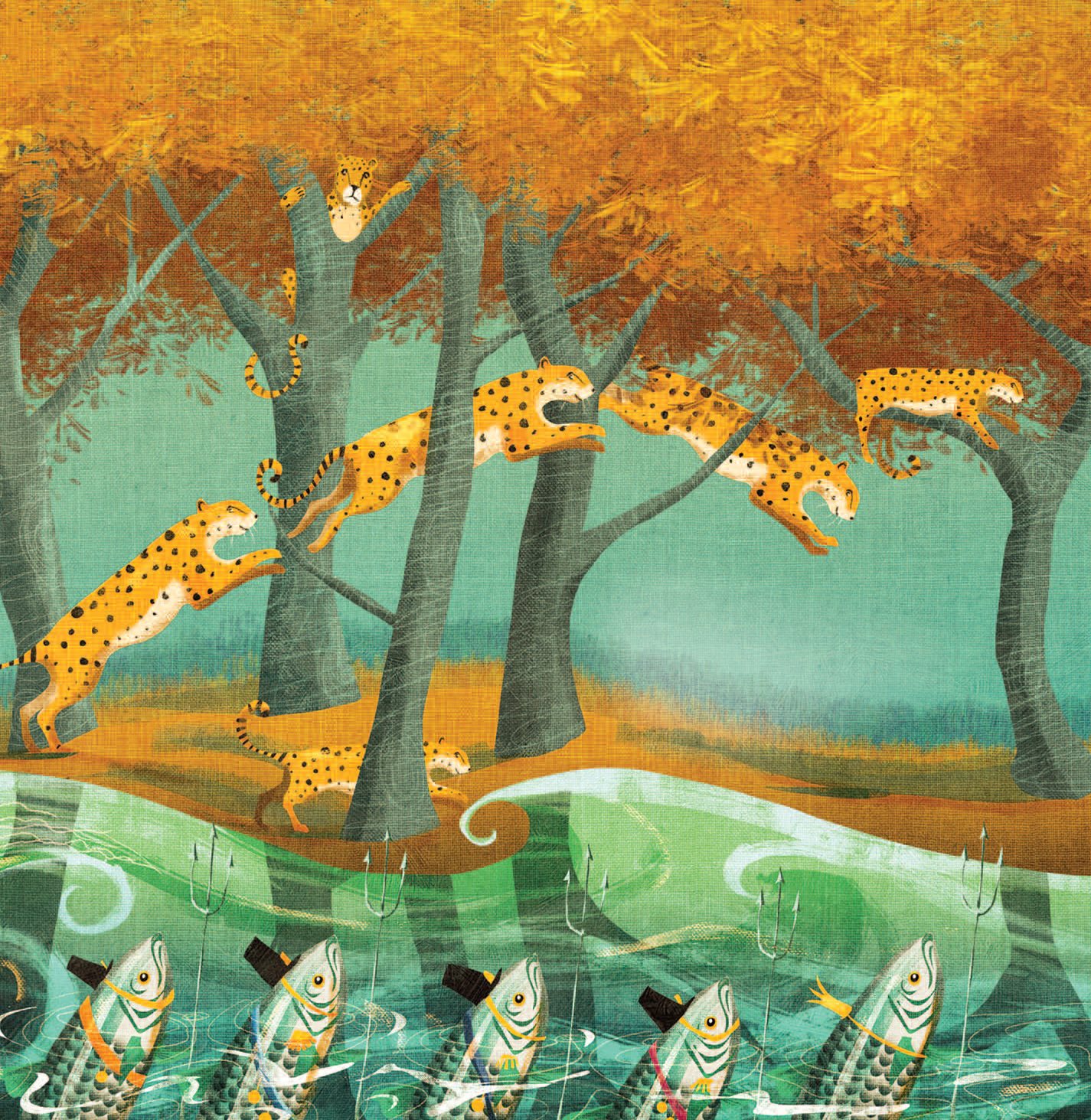 Do leaps of leopards jump into trees while armies of herring march in the seas - photo 7