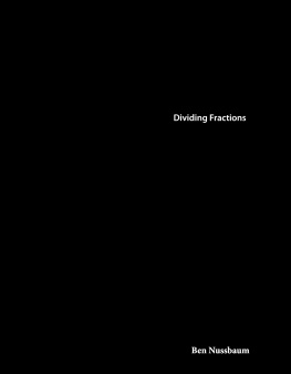 Ben Nussbaum Engineering Marvels: Roller Coasters: Dividing Fractions