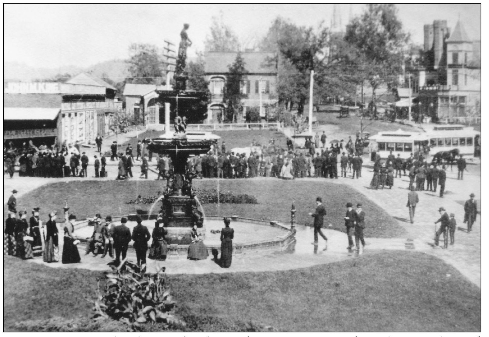 FOUNTAIN SQUARE This photograph taken in the 1880s at Main and Broad Streets - photo 11