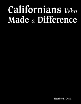 Heather L. Californians Who Made a Difference