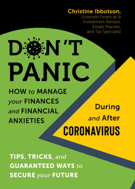 Christine Ibbotson Dont Panic: How to Manage your Finances-and Financial Anxieties-During and After Coronavirus