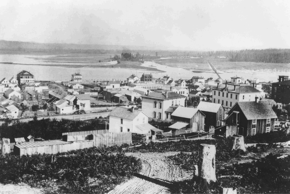 Tacoma in 1881 as viewed from what is now the 800 block of Fawcett Avenue The - photo 5