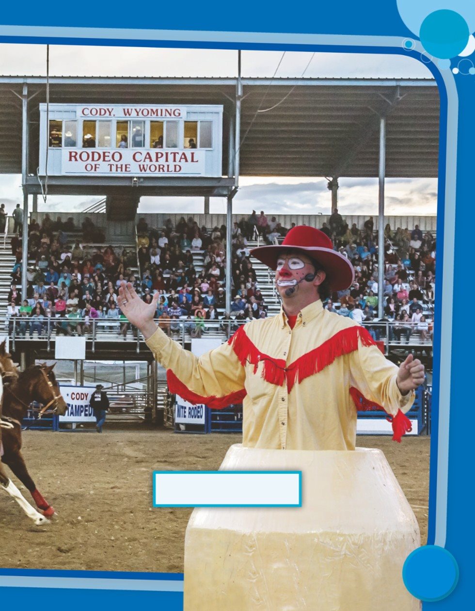 Rodeo clowns perform for the crowd - photo 9