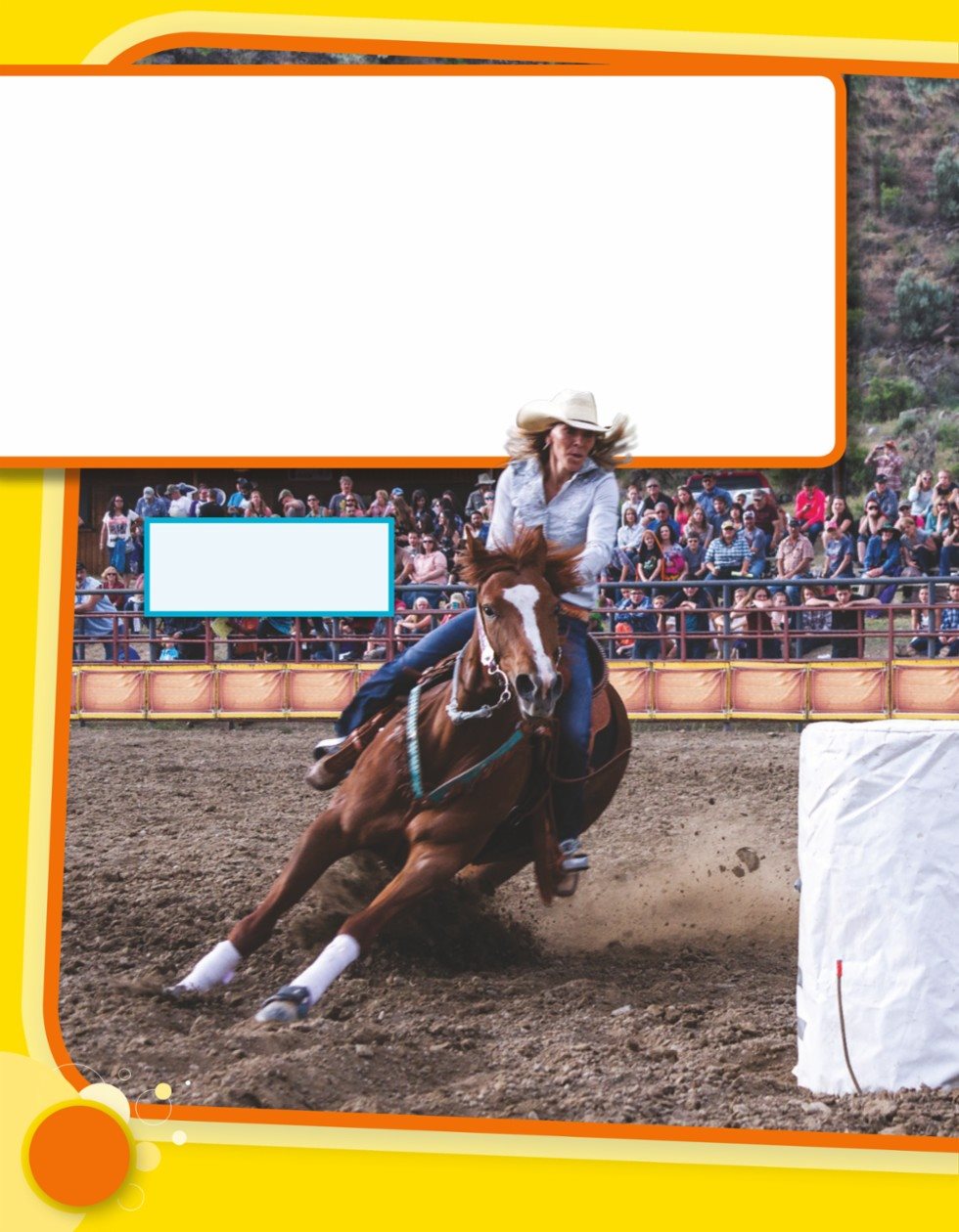 A rodeo is a type of contest Cowboys and cowgirls show their skills - photo 11