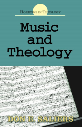 Don E. Saliers Music and Theology