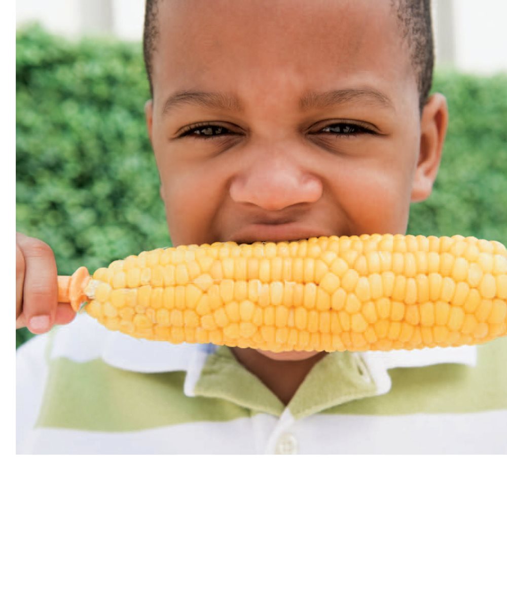 You can eat the yellow seeds of a corn plant Seeds are on your plate - photo 17