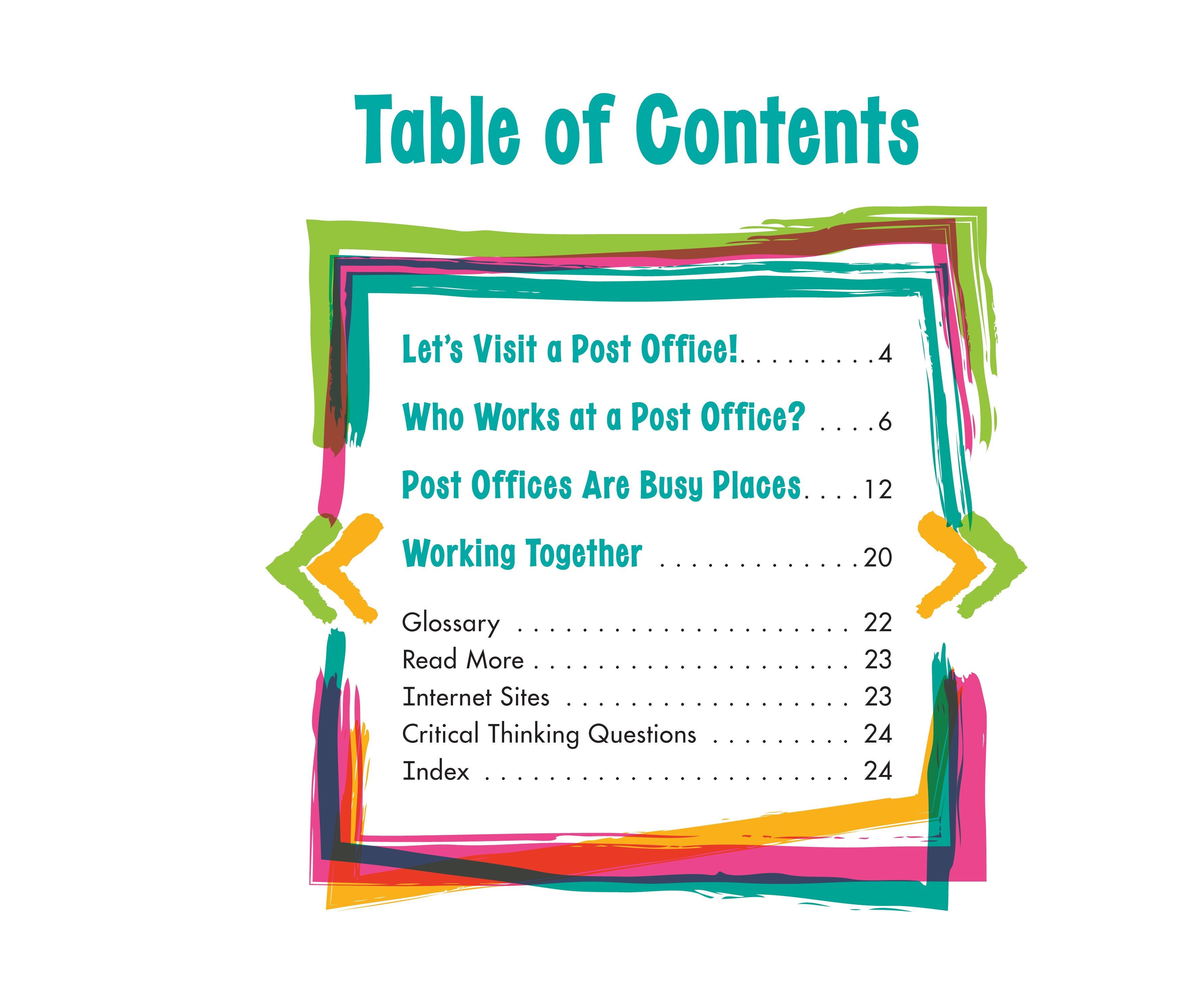 Table of Contents Lets Visit a Post Office Wouldnt it be fun to choosesome - photo 3