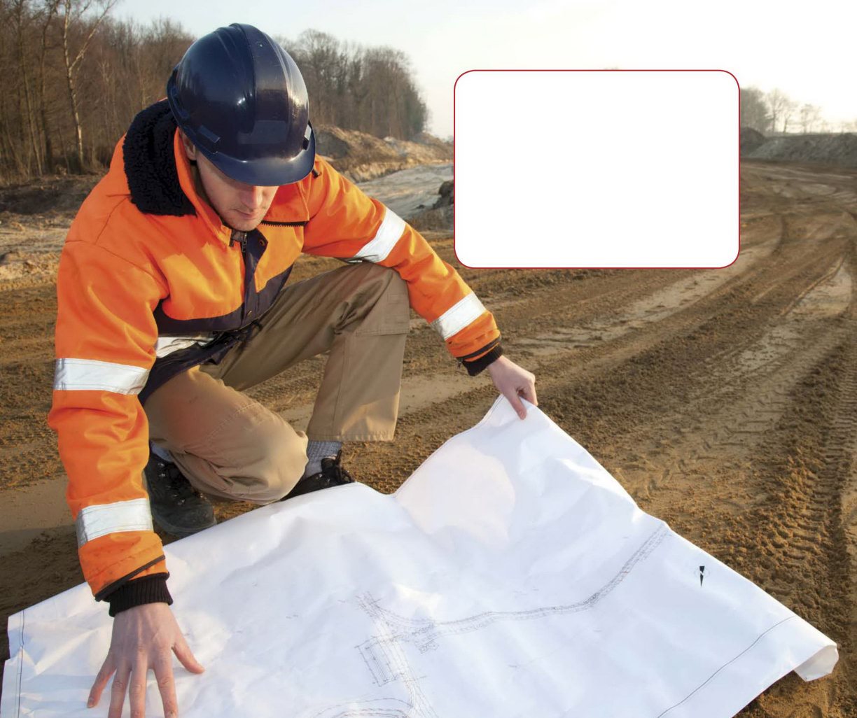 ZOOM IN ON SUPERHIGHW A YS An engineer looks over plans for a new road - photo 12