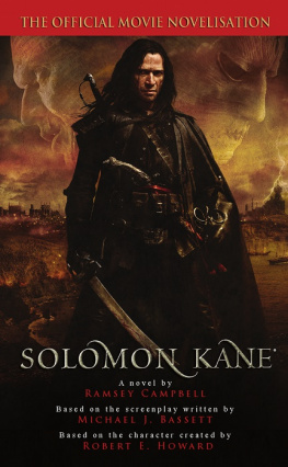 Ramsey Campbell Solomon Kane: The Official Movie Novelisation