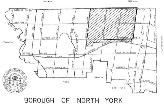 Map of North York with Willowdale highlighted adapted from the Borough of - photo 4