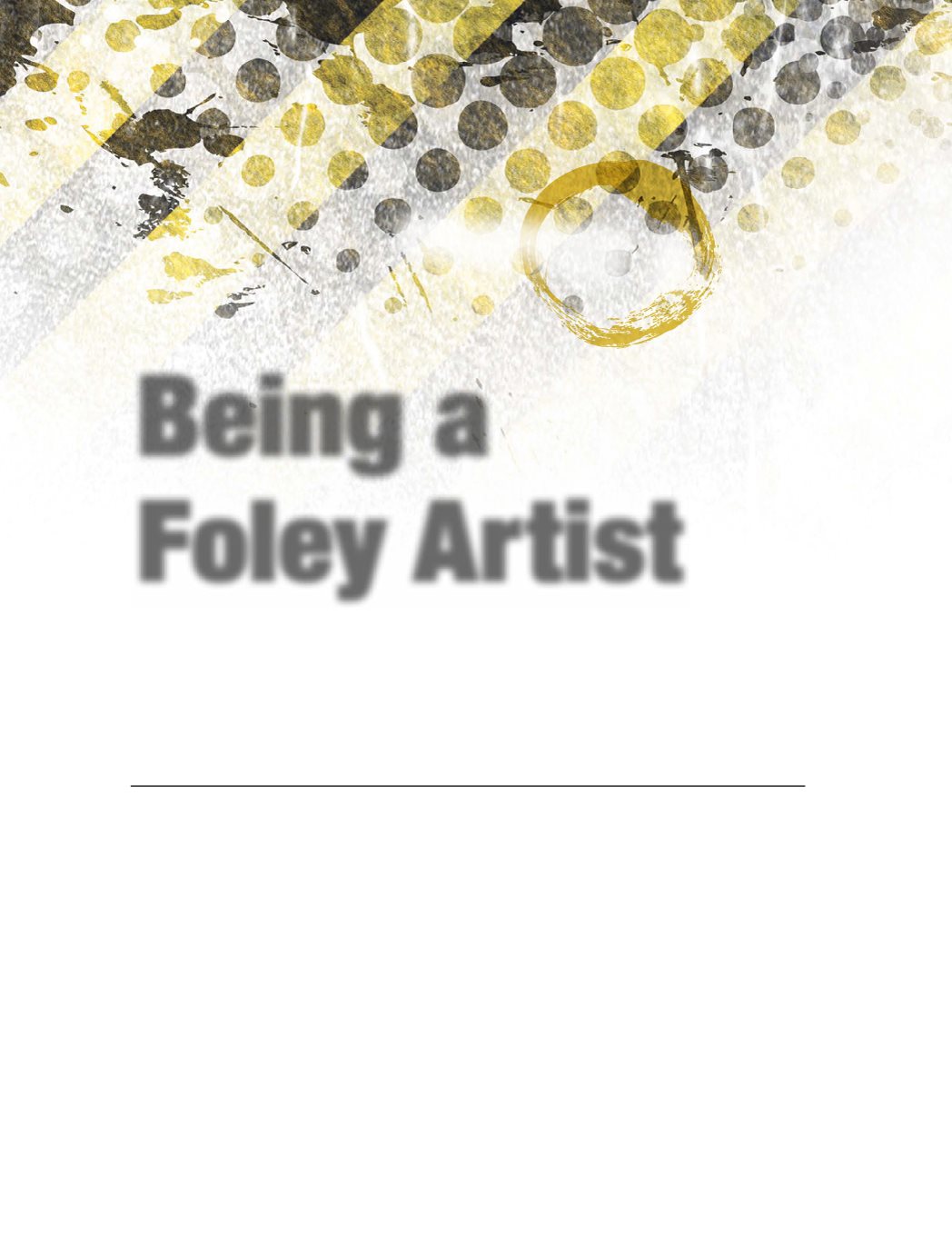 chapter Being a Foley Artist Who is Jack Donovan Foley What is a Foley - photo 14