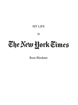 Ross Bleckner - My Life in The New York Times