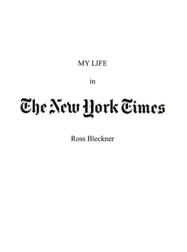 Ross Bleckner My Life in The New York Times