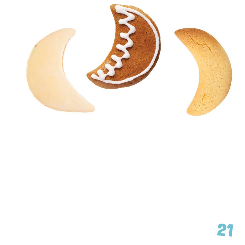 These cookies are moon shapes How would you sort this candy by - photo 23