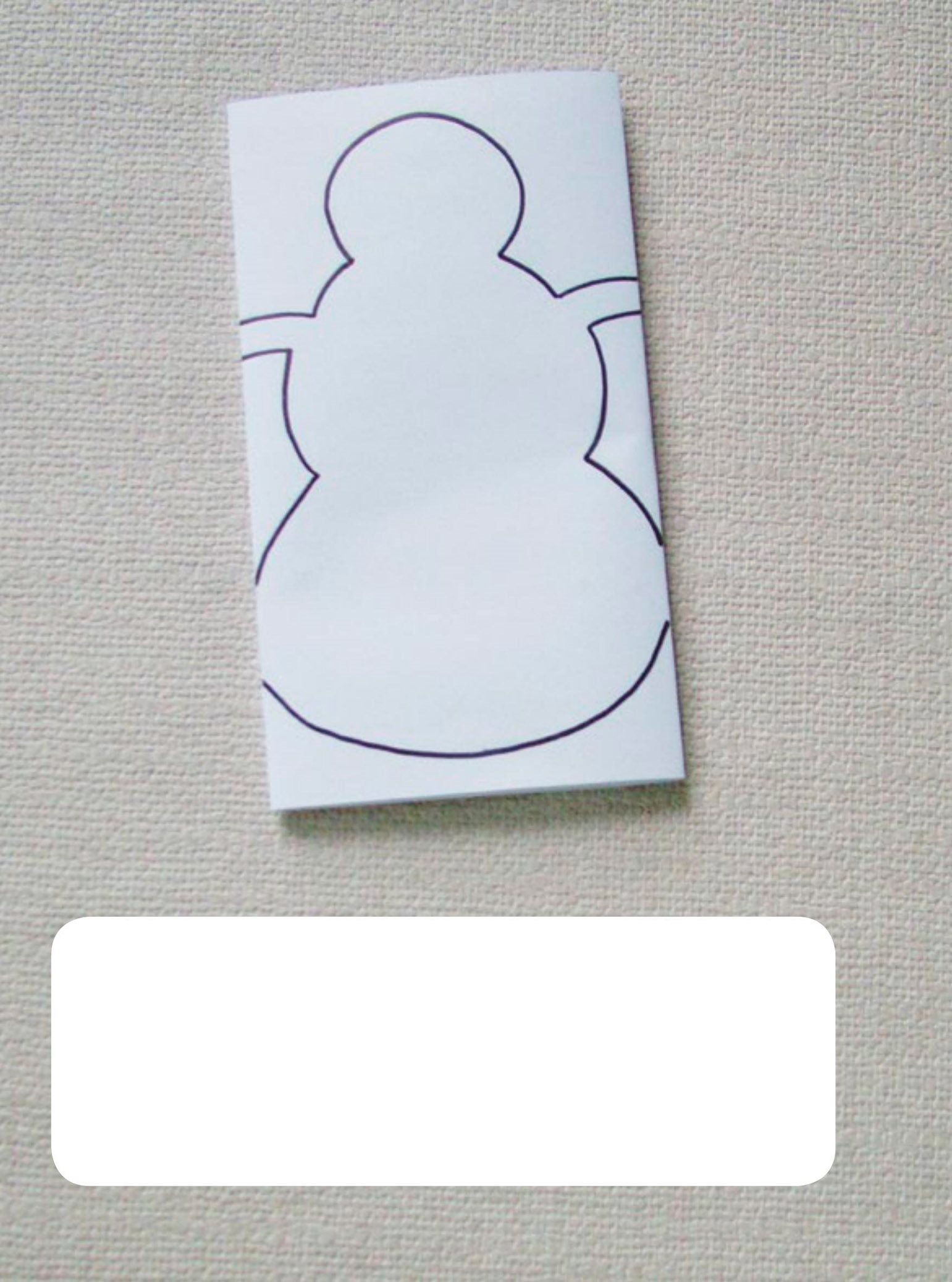 You can fold white paper to make a chain of snowmen First draw a fat - photo 12