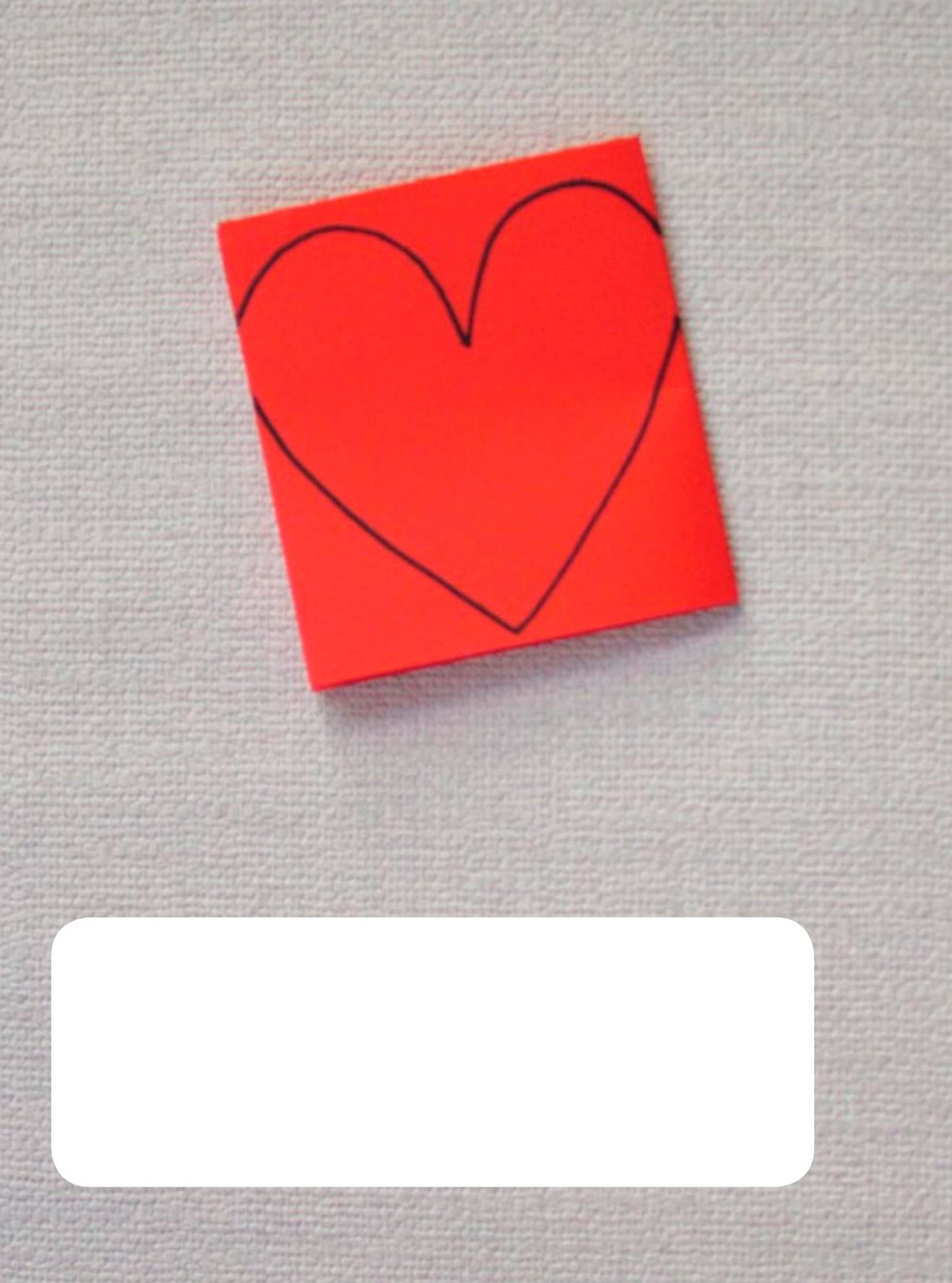 Would you like to make a chain of hearts Fold a strip of red paper Draw a - photo 14