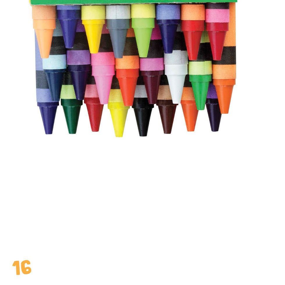 These crayons are different colors These crayons are black - photo 18