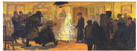 The Wedding The First Dance 1919 Oil on Parchment 322 x 874 cm The - photo 16