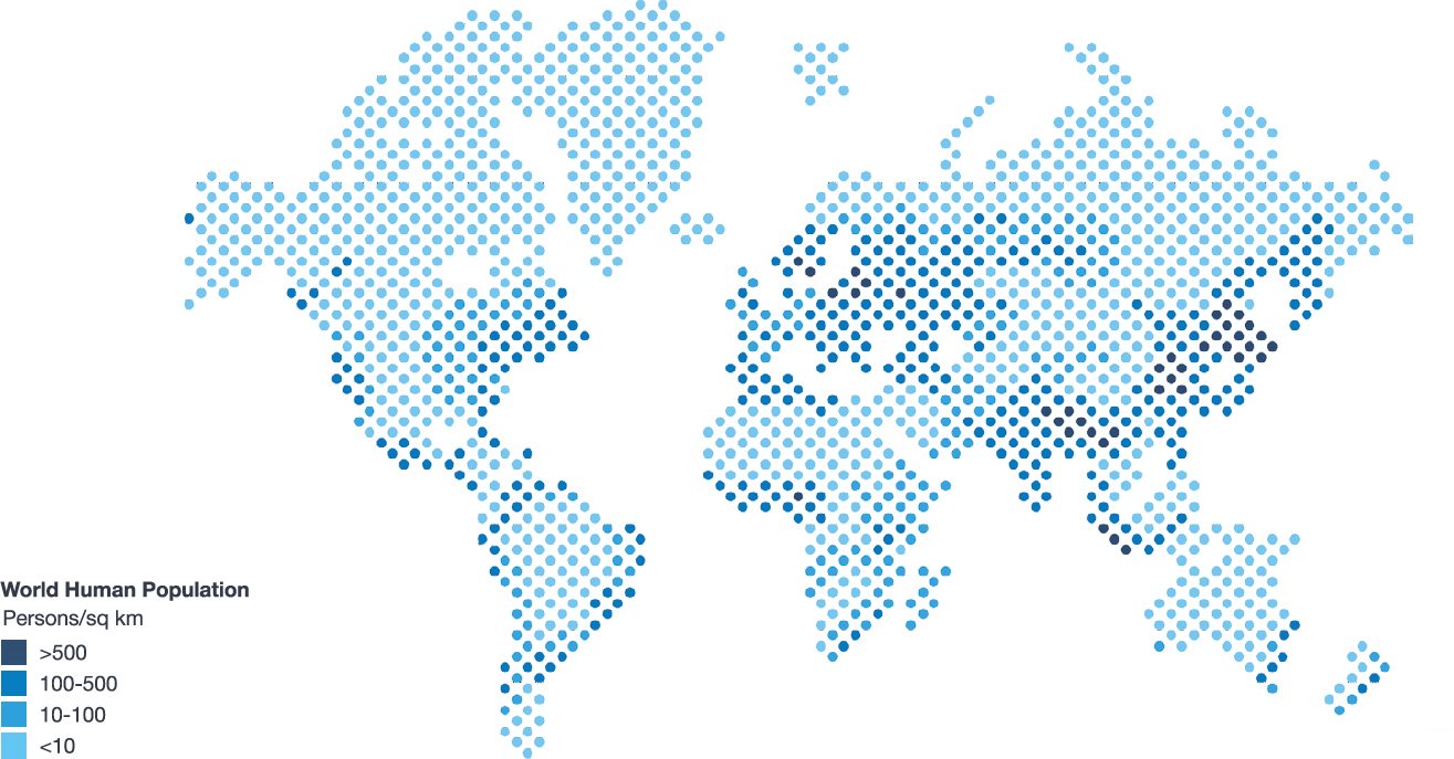 This is an example of a choropleth map It shows the population density around - photo 11