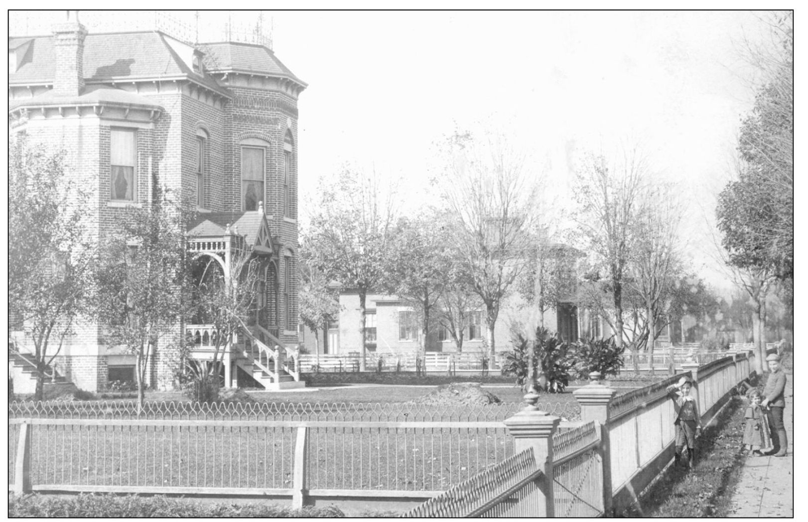 This picture taken about 1890 shows the house built by Seth Eason He and his - photo 4