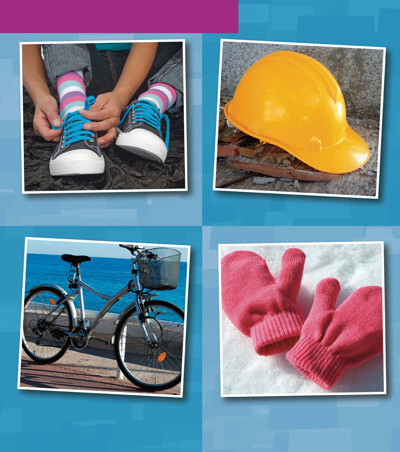 Which is not alike shoes hat bicycle mittens bicycle Not - photo 7