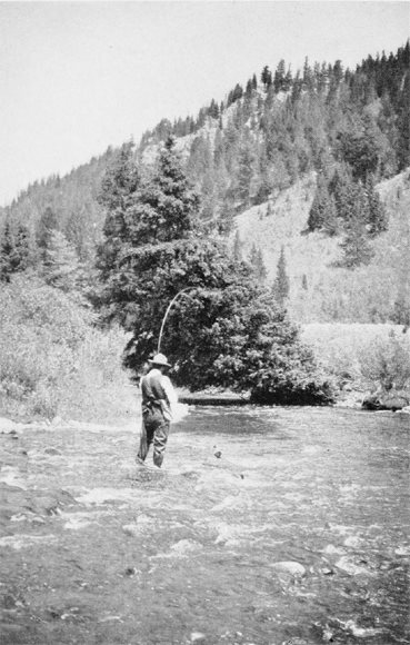 Photo by A Radclyffe Dugmore Grayling Fishing on West Fork of Madison River - photo 2