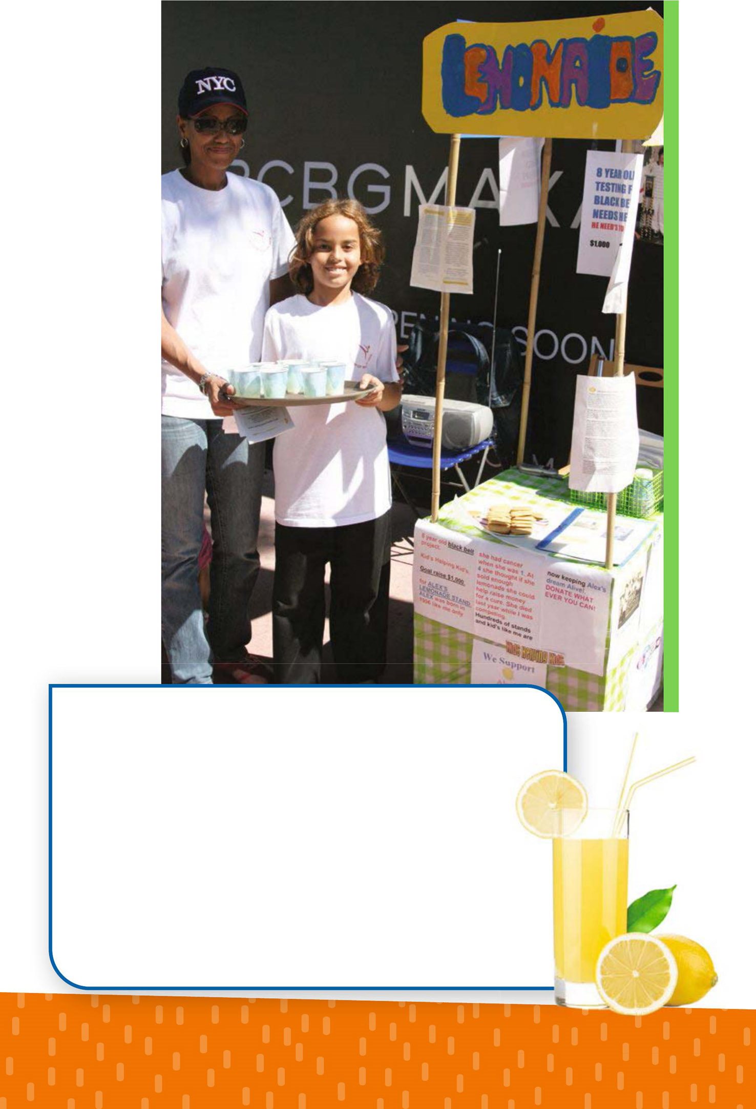 Alexs Lemonade Stand Foundation A little girl set up a lemonade stand - photo 15