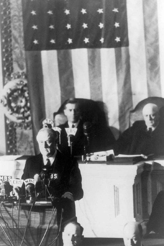 President Franklin D Roosevelt addresses Congress and the nation announcing - photo 3