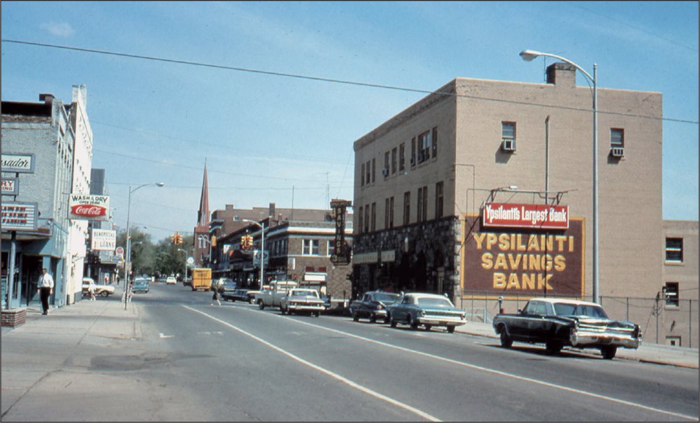 This north-facing photograph shows South Huron Street in the early 1960s The - photo 4