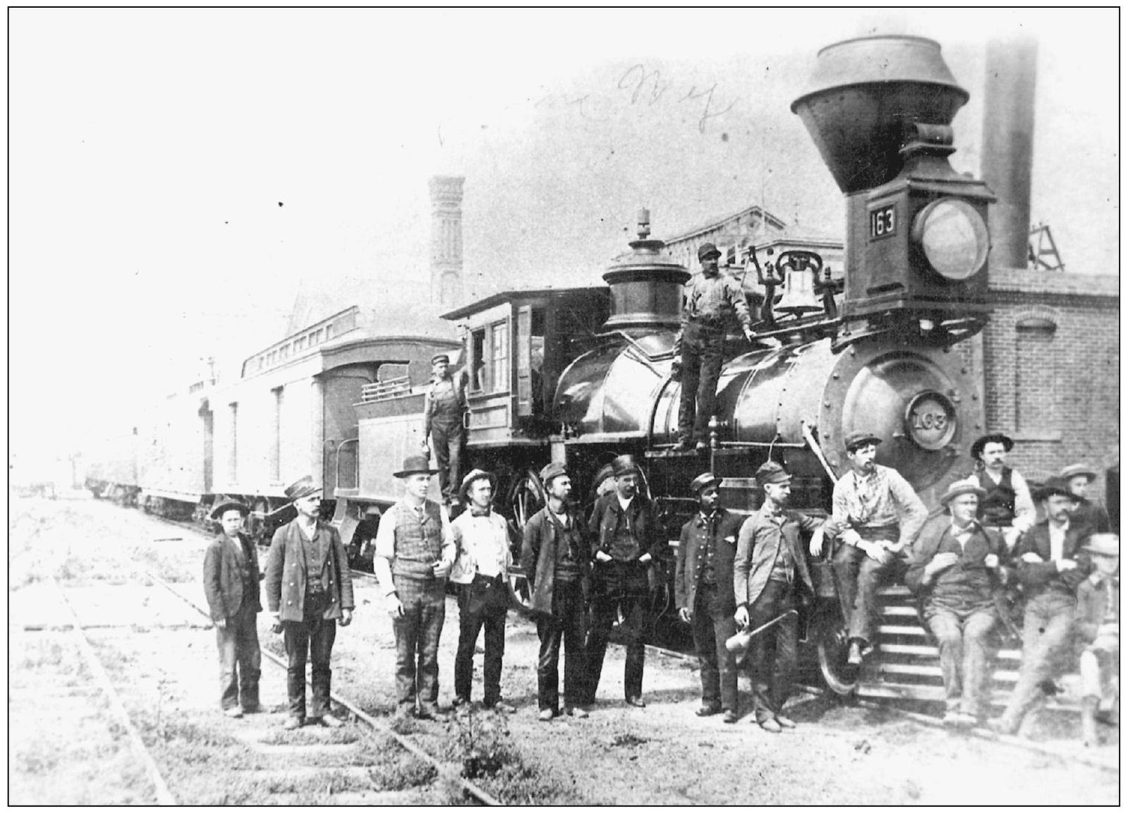 Pictured are the engine and crew of an early train on the Sterling-Cheyenne - photo 6